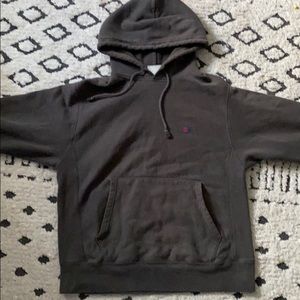 Champion reverse weave hoodie size medium gray